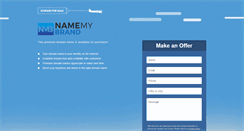 Desktop Screenshot of namemybrand.com